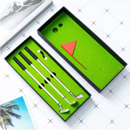 DeskGolf Pro Pen Set – Mini Golf Putter & Writing Accessory Gift